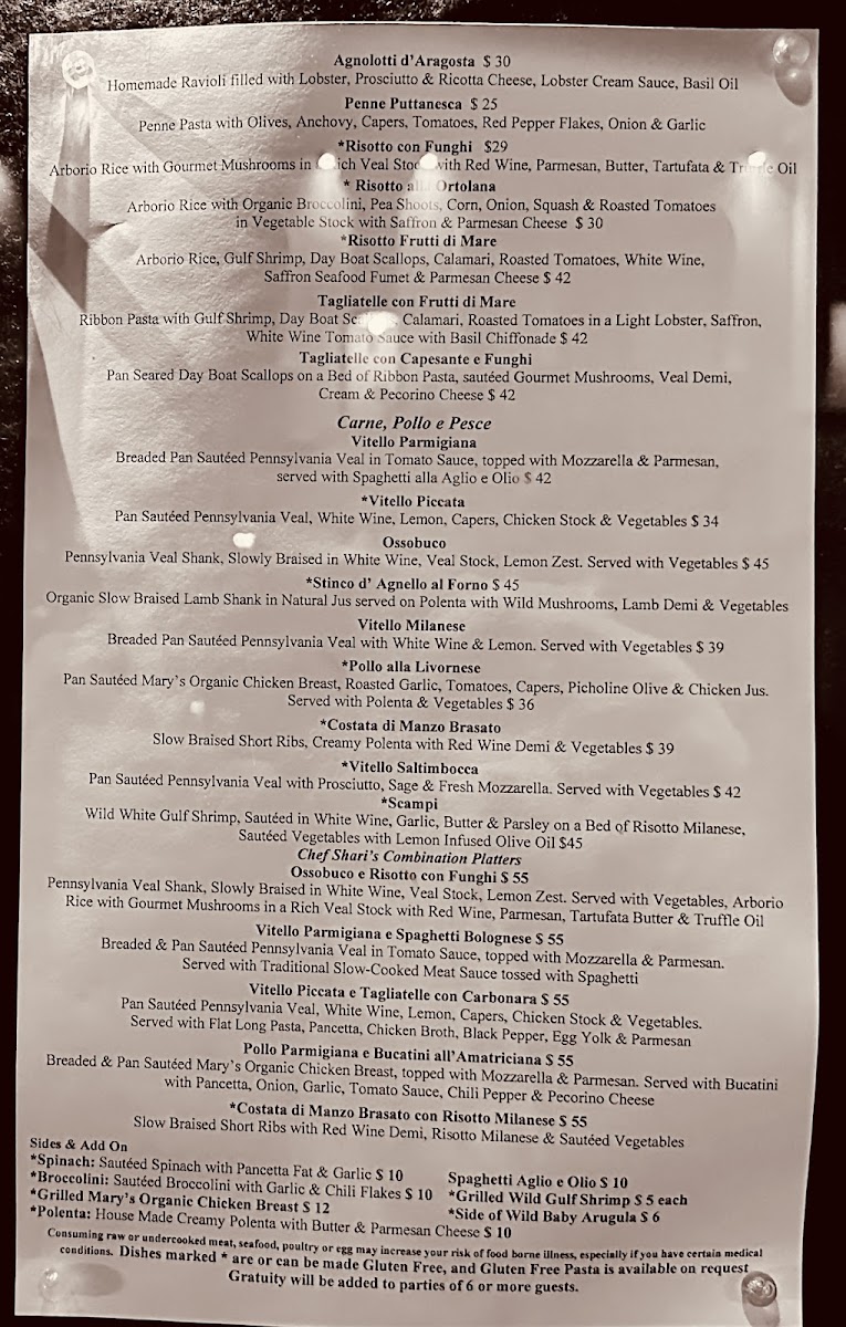 Menu - Baci | Cafe & Wine Bar photo 4