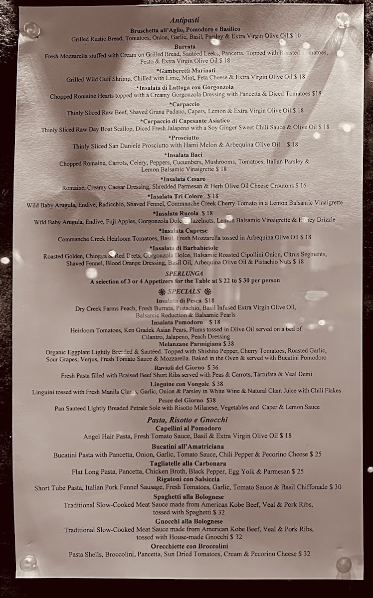 Menu - Baci | Cafe & Wine Bar photo 5